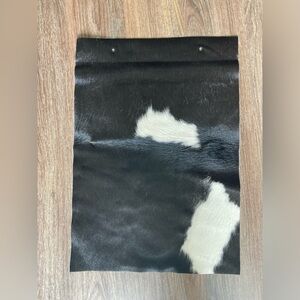Timothy Oulton "Moo" Black & White Cowhide Sample / Accent Rug